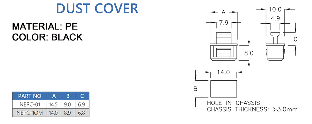 Dust cover NEPC-01